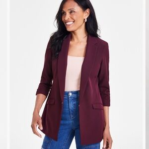 INC International Concepts Deep Red Blazer